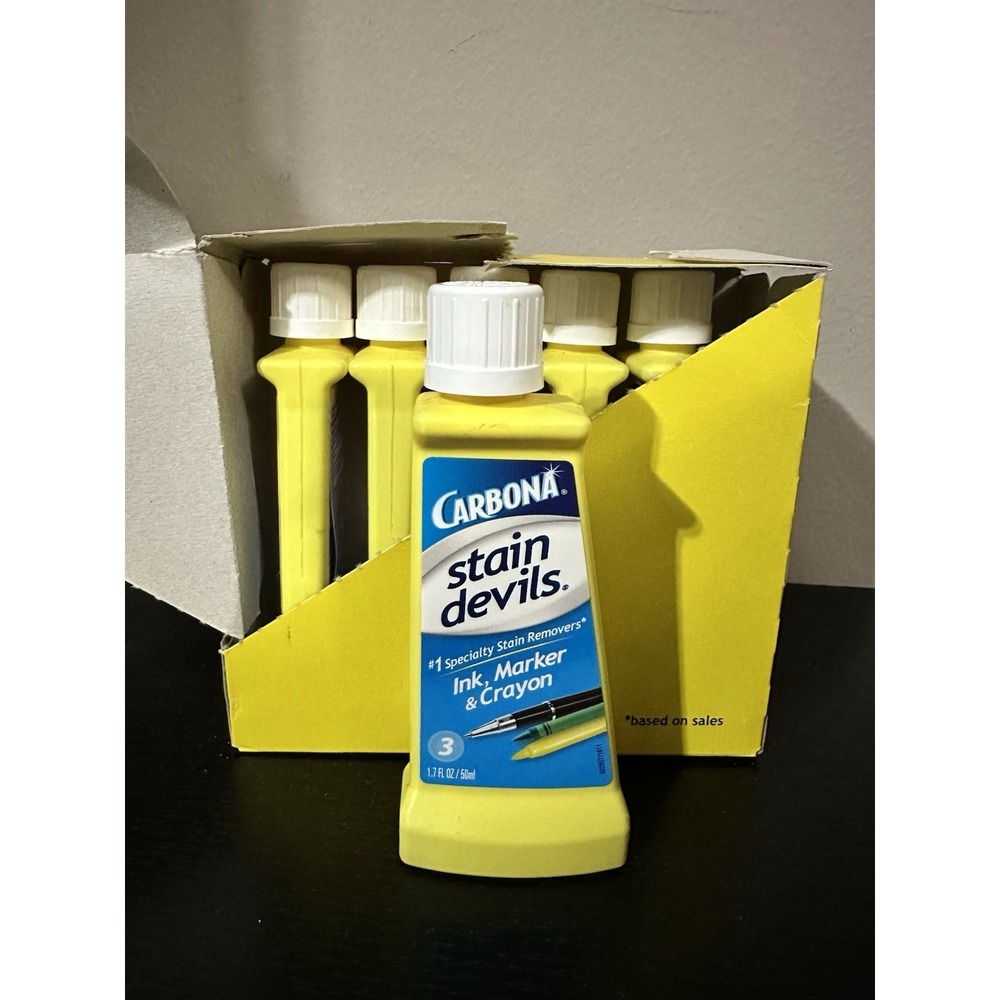Carbona Stain Devils Stain Remover 3 Ink Marker & Crayon 1.7‎ oz 6 Pack